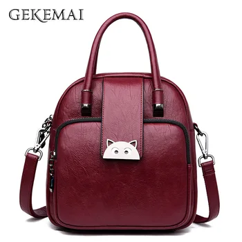

Fashion Metal Lion Head Small Square Pack Shoulder Bag Rivet Leather Crossbody Package Clutch Women Designer Handbags Sac A Main