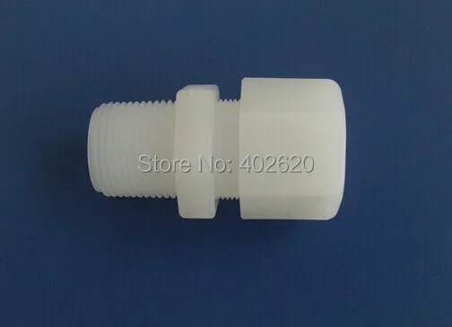 

5pcs/lots free shipping PVDF compression Fittings, PVDF material pipe fittings 1/4" thread, 6mm hoses, quick connectors