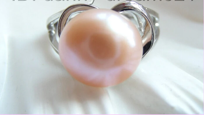 shipping&gt &gt&gt&gtCLASSIC 11mm pink natural freshwater pearls rings b782 | Украшения и аксессуары