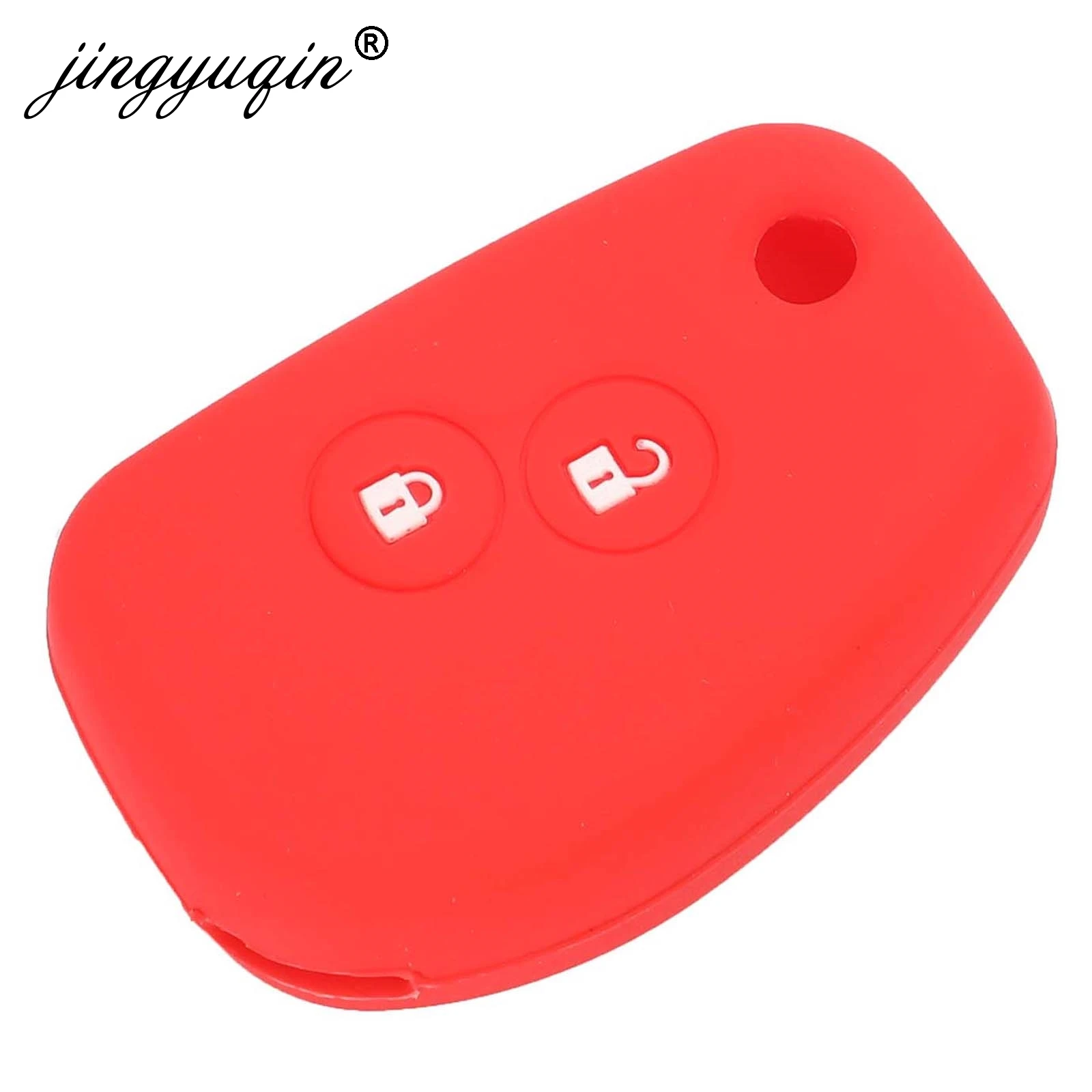 Силиконовый чехол для ключей jingyuqin с 2 кнопками Renault Kangoo DACIA Scenic Megane Sandero Captur Twingo