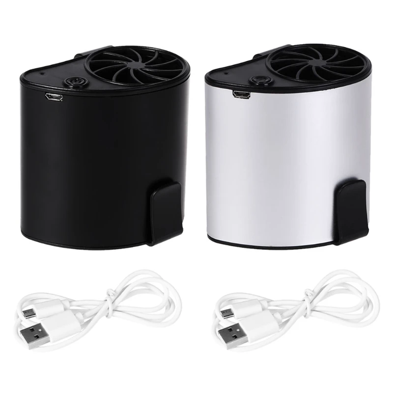 OOTDTY Mini Portable Waist Fan USB Rechargeable Air Conditioner Camping
