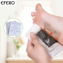 EFERO 20 шт очищающие детоксикационные подушечки для ног Пластыри для токсинов Уход за ногами рассеивают сыпучесть улучшая сон заряжает ваше тело патчи для ног