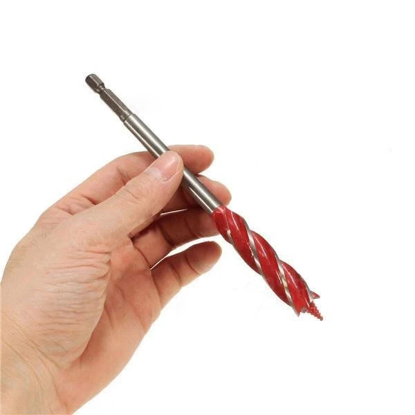 Free shipping Woodworking bit four slot four - sided carpentry woodworking bits drill hole opener lock reaming bit Twist drill