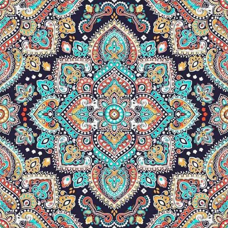5D DIY Voller Platz Runde Bohrer Diamant Malerei Mandala Muster 