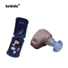 Kebidu высококачественный усилитель звука Регулируемый тон слуховой аппарат штекер мини в ухо усилитель звука оптом