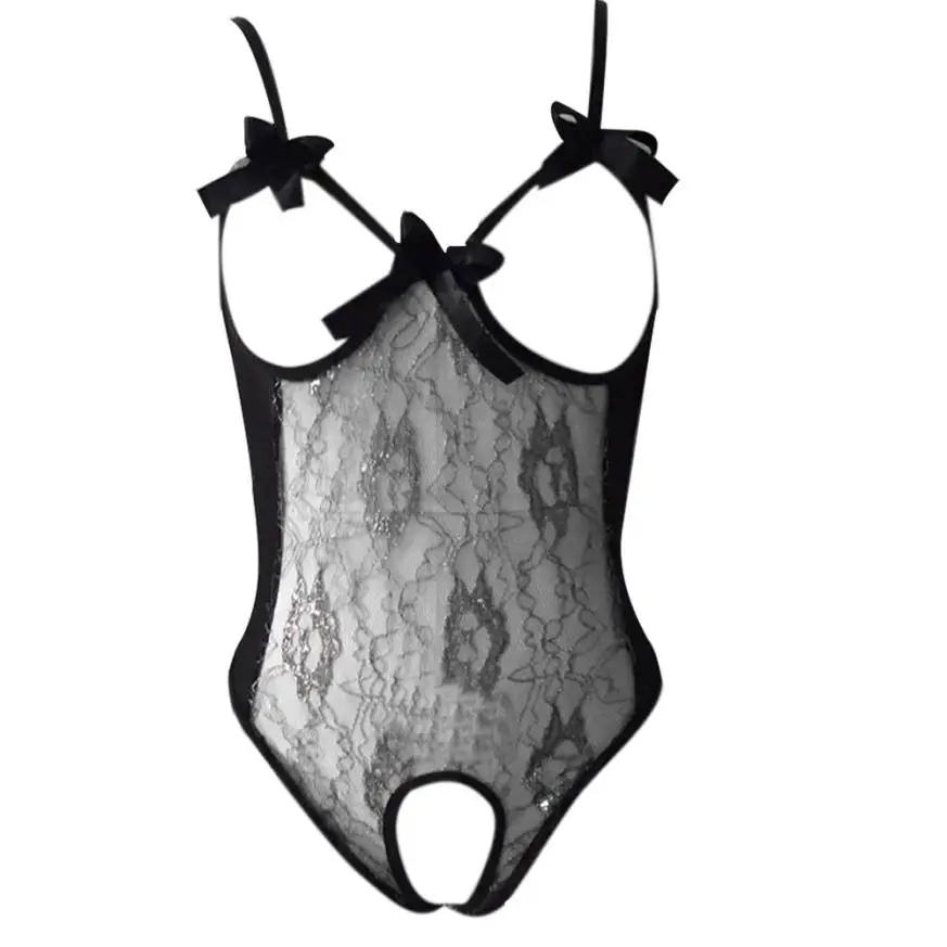 

Hot Summer Sexy Costumes Set Sexy Lingerie Perspective Chest A File Open Backless Lace Underwear Temptation Set