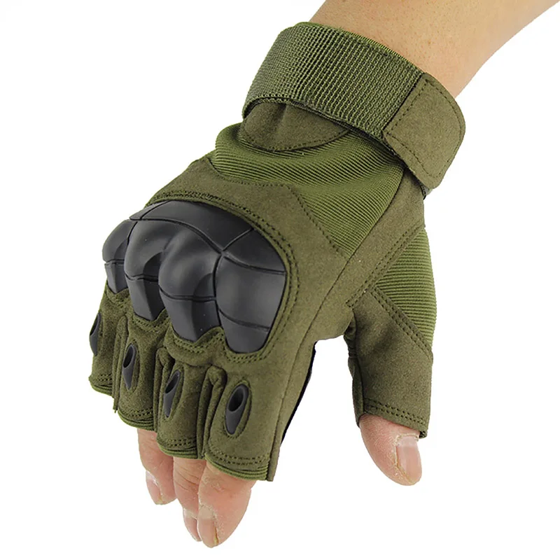 Перчатки для спорта на открытом воздухе, приятные на ощупь пневматический пистолет для стрельбы, военные перчатки с покрытием из анти-скольжение Военные перчатки без пальцев высокое качество резины