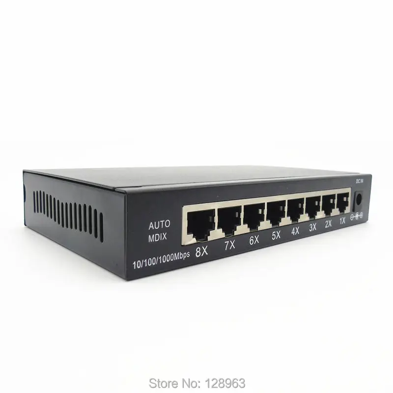 High Performance Steel Case 8 Port 10/100/1000Mbps Gigabit Switch Smart Ethernet Network Switch