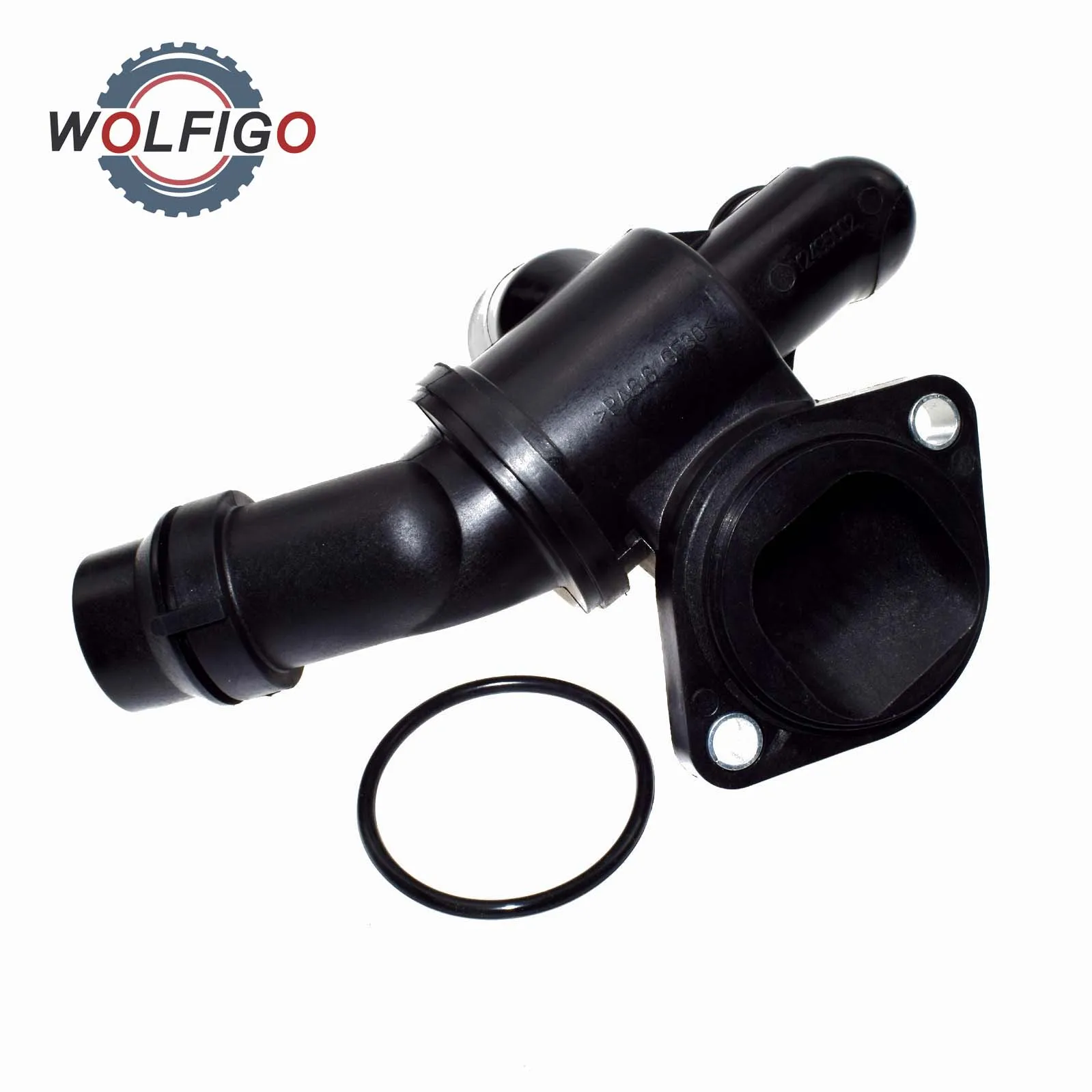 

WOLFIGO Engine Coolant Thermostat Housing For Audi A3 TT VW Eos GTI Jetta Passat OEM 06F121111F 11654024036 06D121111G