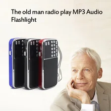 Горячий продавать Портативный L-088 Micro SD TF FM Радио HIFI Мини-Динамик MP3 Аудио Плеер Фонарик Усилитель СВЕТОДИОДНЫЙ Фонарик