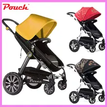 Patent Design High Landscape Luxury Baby Stroller Cart Four Wheels Trolley Can Sit Lie Summer Umbrella Lightweight Folding Pram