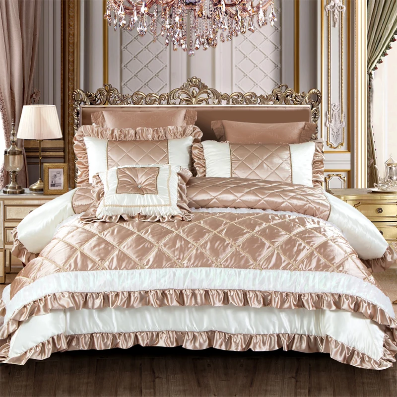 

luxury 100S Tencel cotton Comfortable Bedding Set Queen King Size Duvet Cover Bed Linen Bed cover Bed sheet Pillowcases 6pcs
