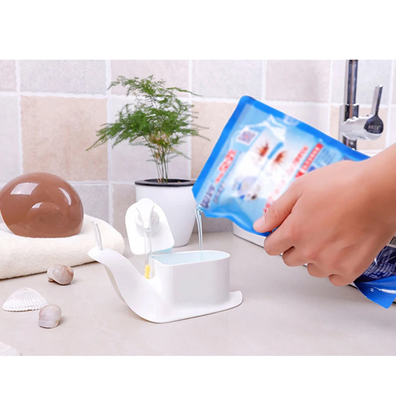 

Snail Portable Soap Dispensers Creative Pressure Hand Home Bathroom Plastic Practical Liquid Shampoo Shower Gel Container Holder