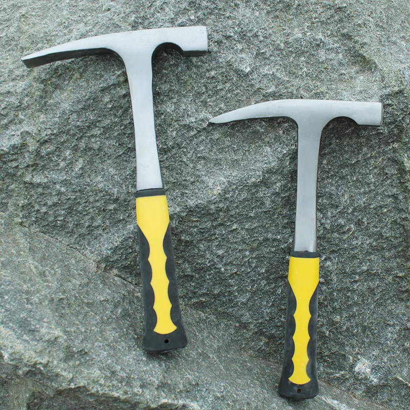 Rock Pick Geology with Pointed Tip & Shock Reduction Grip Chisel Edge