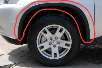 

High quality round eyebrow leaf board trim black arc veneer For 2009-2013 Nissan X-trail(4pc)