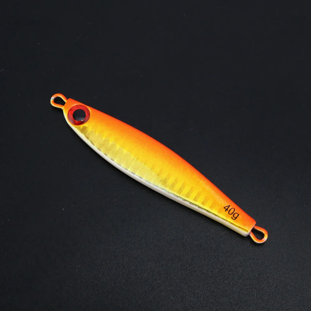 40g60g80g глубоководная свинцовая приманка для рыбы, жесткая приманка для ловли рыбы, 1 шт - Цвет: 40g orange 1 piece
