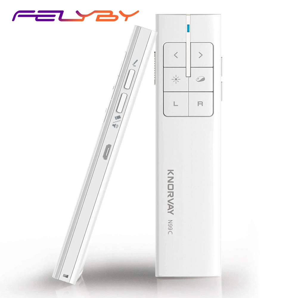 FELYBY N99C беспроводной Презентер с воздушной мышью 2 4 ГГц перезаряжаемая
