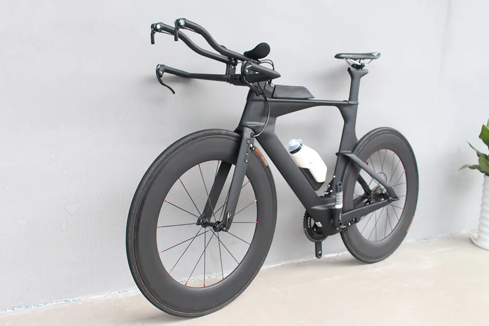 Chinese complete carbon time trial bicycle full triathlon TT bike 22 speed Aero carbon tt bicycle bike frame 48/51/54cm
