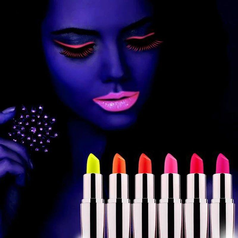Fluorescent UV Glow Lipstick Rave Club Stage Disco Face and Body Bright
