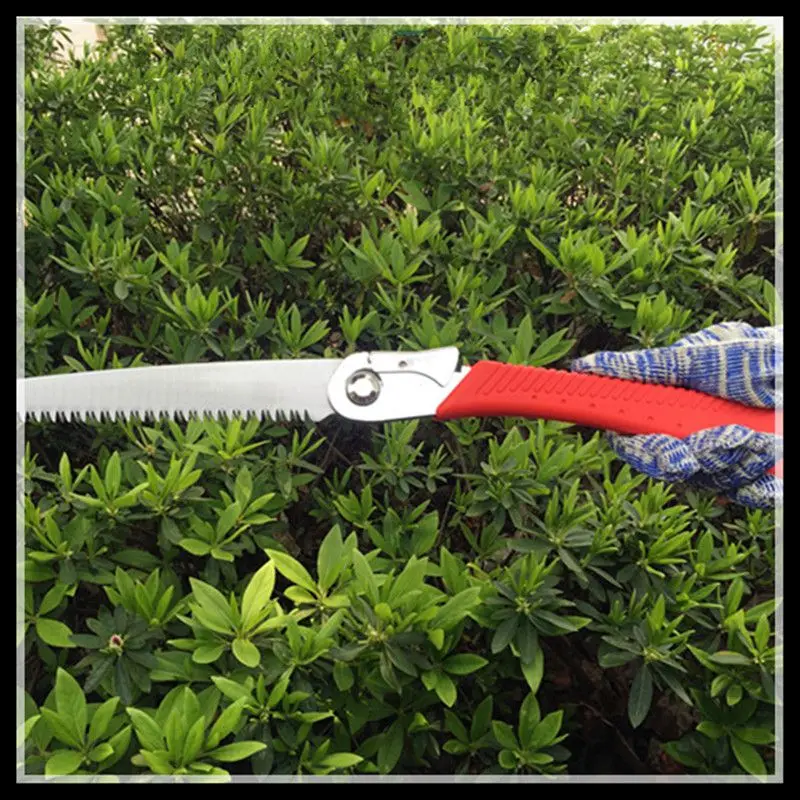 

Garden folding saws hand saws carpentry hand saws gardening tools pruning tools (red handle folding saws)
