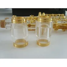 1 шт. высококачественный кларнет, Bb прозрачный кларнет, ключ к позолоченному