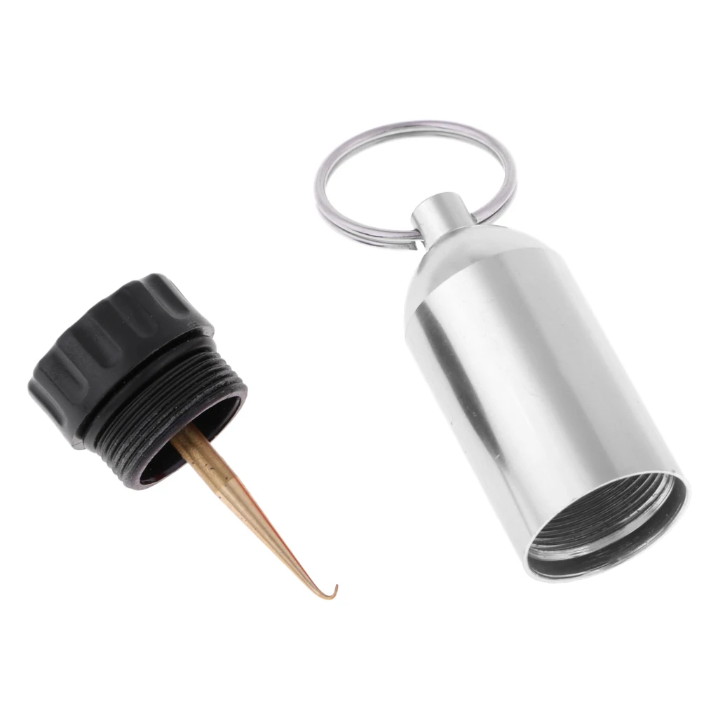 Professional Scuba Diving Tank Aluminum Alloy with 12 O-Ring Lightweight Dive Kit Keychain Brass Diving Replacement