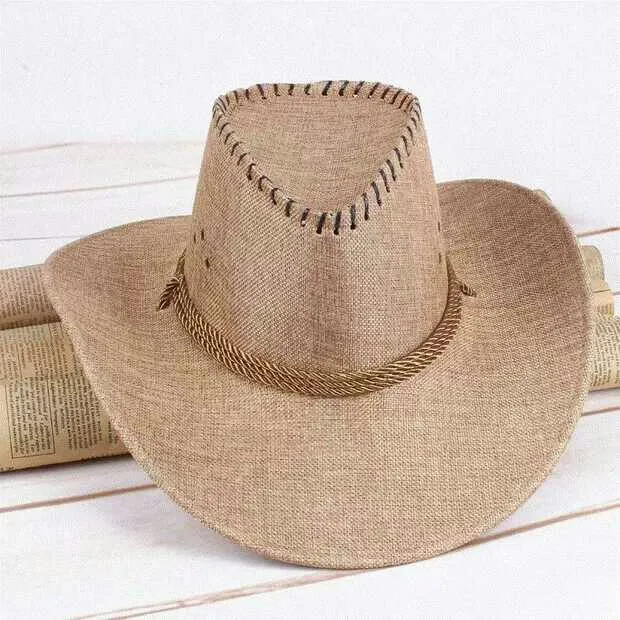 

Cool Western Cowboy Hats Men Sun Visor Cap Women Travel Performance Western Hats Cowboy colors