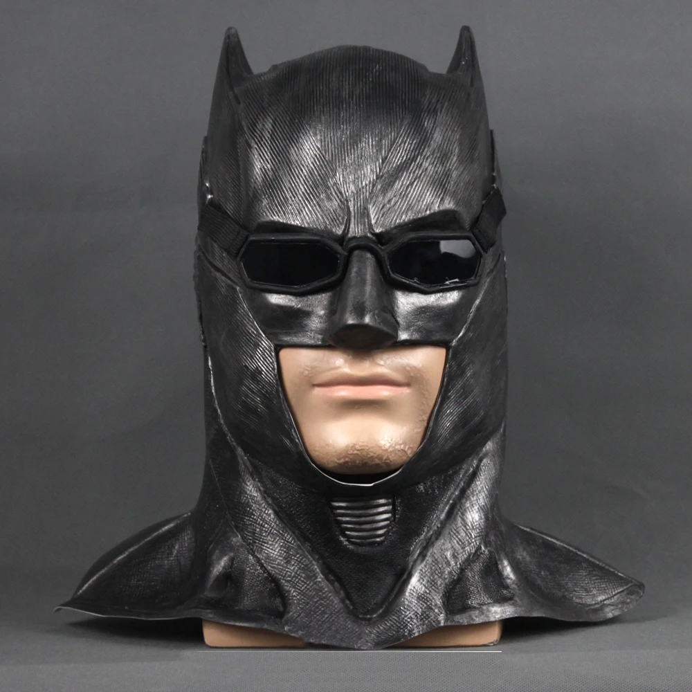 Coslive Justice League Batman Black Latex Half Face Mask Superhero