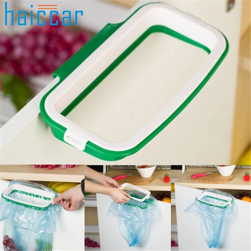 

New HAICAR Hanging Kitchen Cabinet Door New Style Garbage Stand Garbage Storage Bags Rack m10