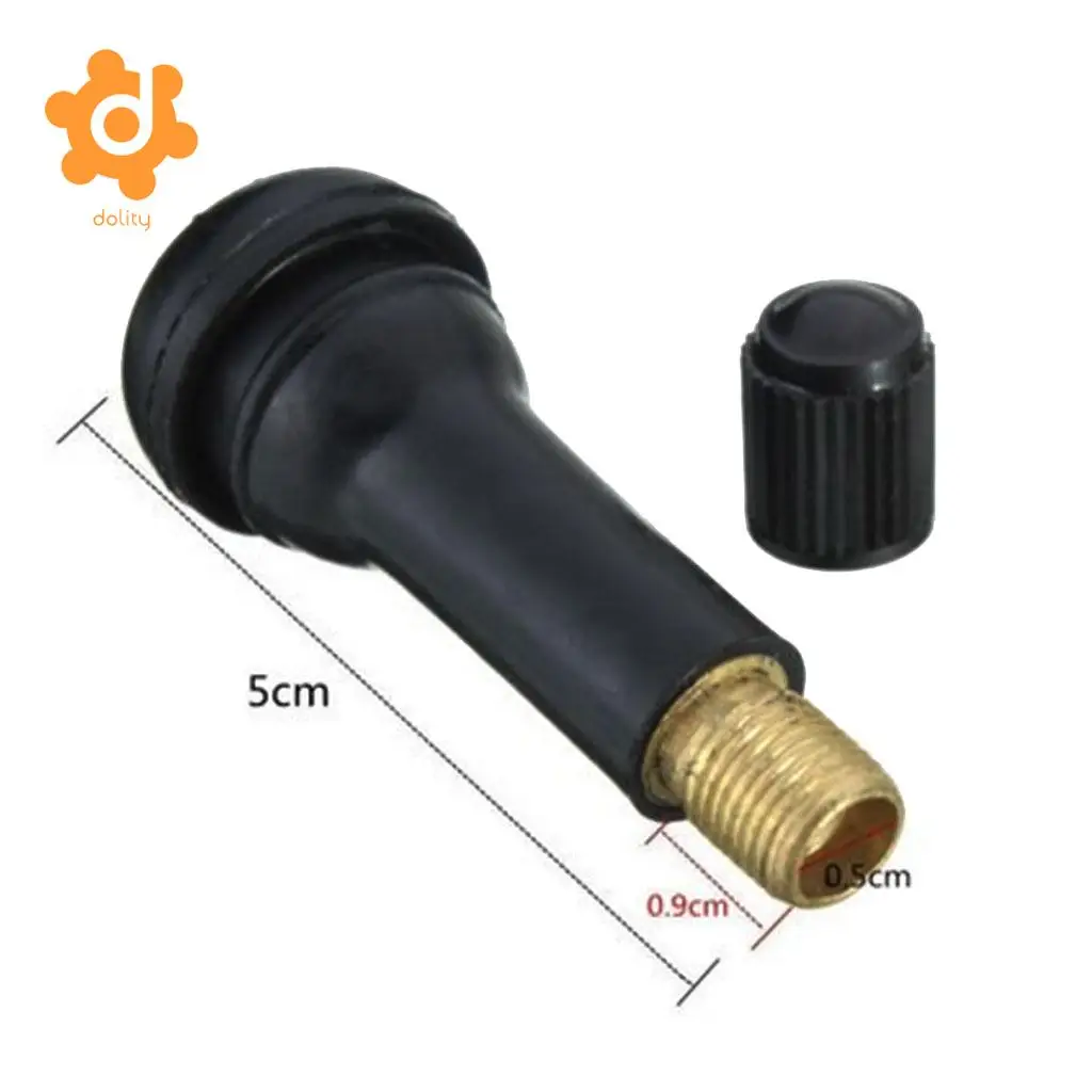 dolity 10 Pcs Auto Car Vehicle TR-414 Zinc Snap-In Tire Tyre Valve Stem Short Rubber Scientific design very keep the pressure