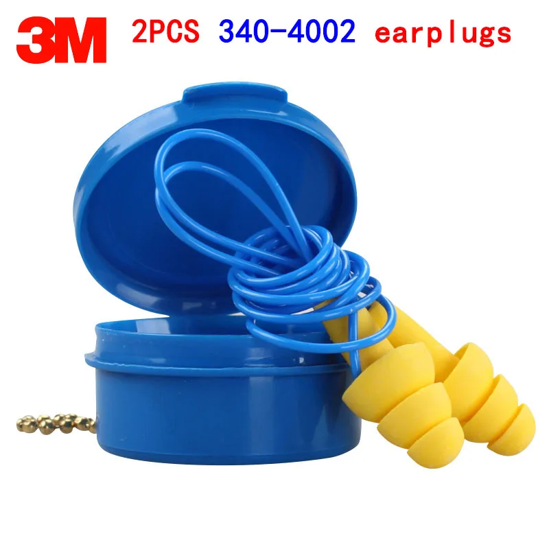 3M 340 4002 noise earplugs Genuine security 3M earplugs Can be cleaned