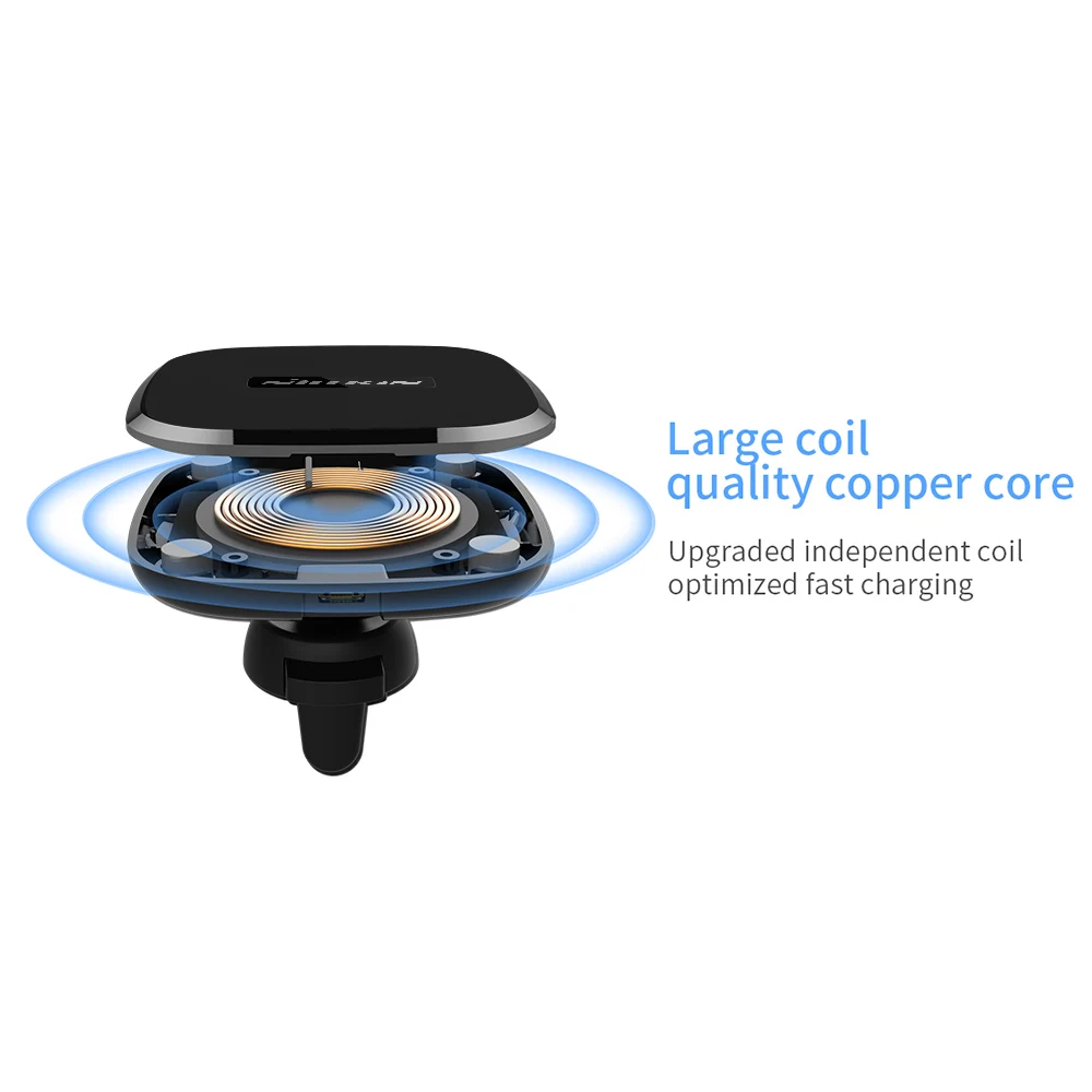 for iPhone Xs Max Xs X Xr Magnetic Wireless Car Charger  Case  (3)