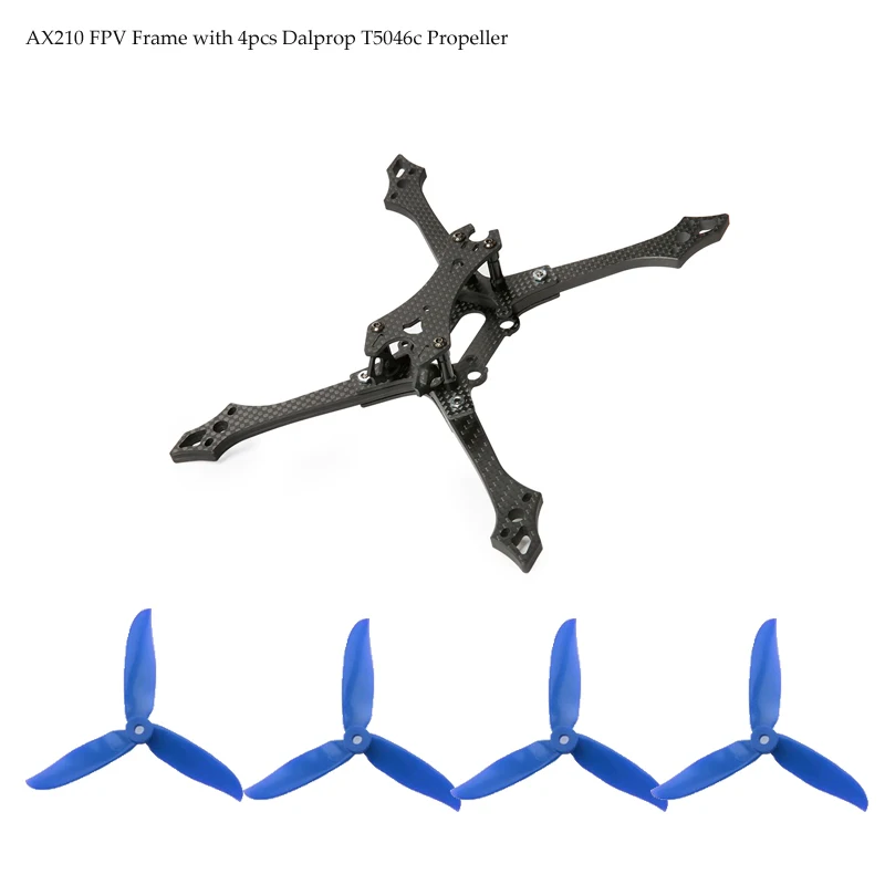 

Carbon fiber Falcon FPV AX210 5inch 210mm FPV Racing Frame with 6mm arm compatible 5040 5 inch propeler for FPV RC PK VX210 v2