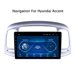 Супер тонкий сенсорный экран Android 8,1 радио gps навигация для hyundai Accent 2006-2011 планшеты стерео Мультимедиа USB Bluetooth