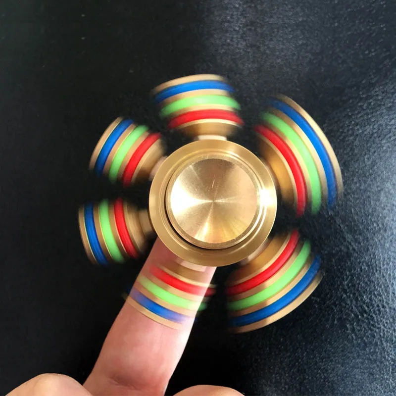 Шестиугольный Непоседа счетчик гироскопа кристально чистый стороны Spinner Игрушки для снять тревожность