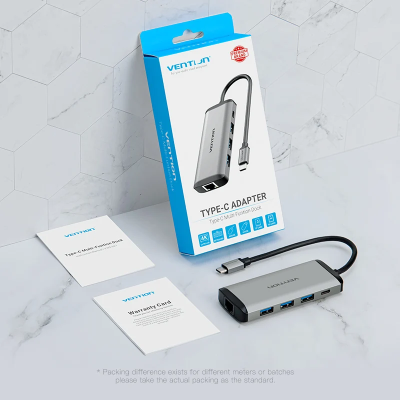 Vention Thunderbolt 3 док-станция USB 3,0 type C к HDMI USB концентратор RJ45 для MacBook Pro nintendo huawei P30/P20 samsung usb c адаптер