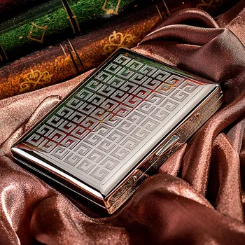 

Super Thin Copper Creative Cigarette Box Personality Cigarette Clip Birthday Gift Cigarette Cases
