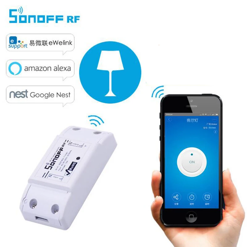 Sonoff RF умный переключатель с радиочастотным приемником для Domotica выключатель