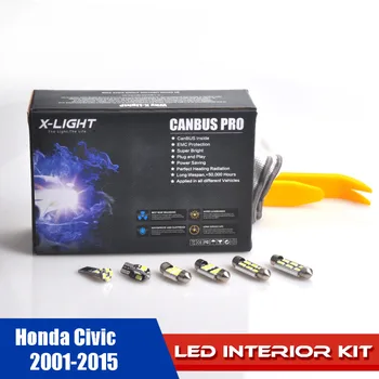 

9pcs Error Free Xenon White Premium LED Interior Light Kit for 2006-2012 Honda CIVIC + Installation Tool with 5630 SMD