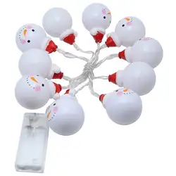 1,5 м 10 светодиодный Снеговик светодиодный Сказочный струнный светильник светодиодный Рождественский свет домашний сад домашние вечерние