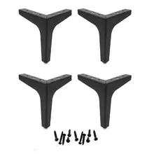 4 шт. регулируемая высота аппаратная металлическая мебельная ножка треугольный стол шпилька ножки квадрат шкаф диван ноги мебель аксессуары