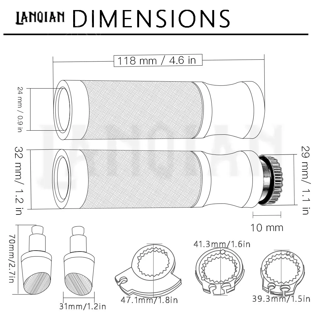 CNC 7/8 22 мм/24 MM мотоциклов ручка бар ручки ручка Шапки для Kawasaki Ninja ZX6 ZX6R ZX7R ZX9R ZX12R ZX14R ZX500R