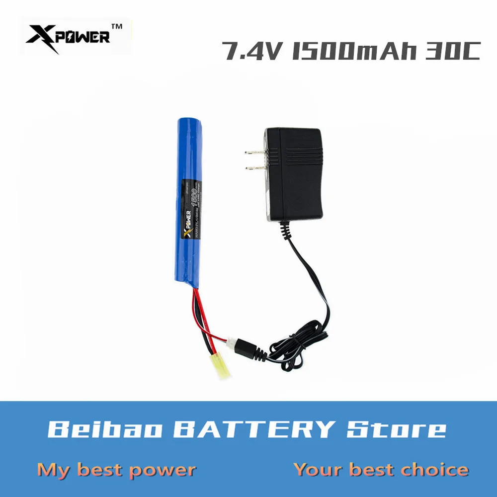 1 шт. 7 4 В 1500 мАч 30C 2S и настенное зарядное устройство Lion Power Xpower RC Lipo батарея AKKU Mini