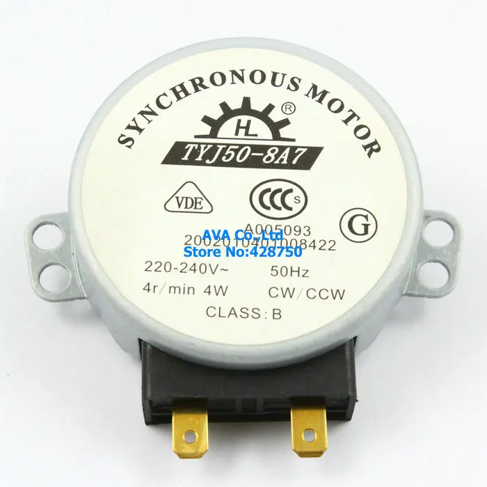 CW/CCW Microwave Turntable Turn Table Synchronous Motor TYJ50-8A7D Shaft TYUK 