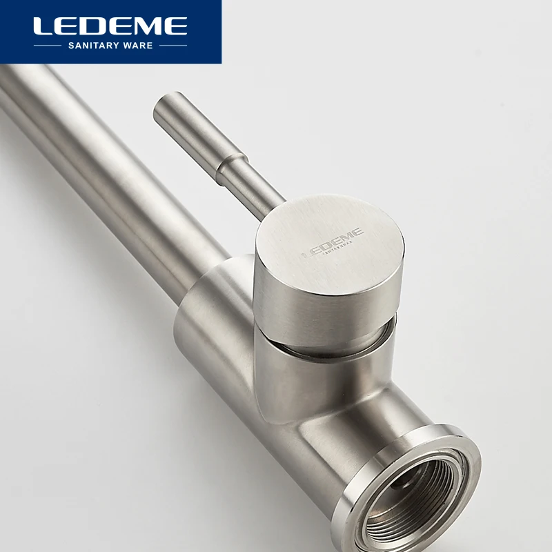 LEDEME Смеситель для кухни сталь SUS304 Цвет: нерж. L4998 4| |