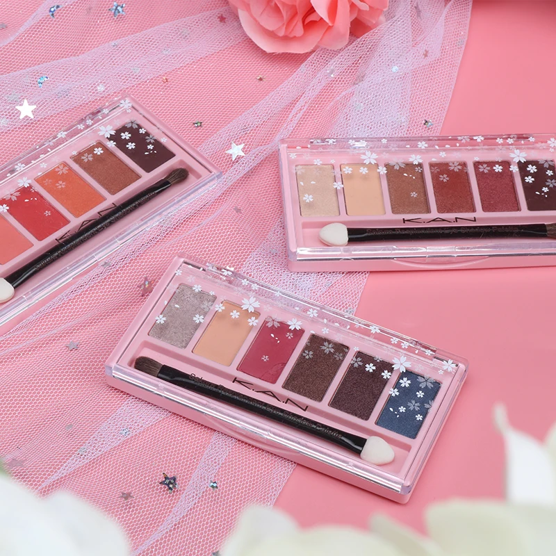 Sombra de Olho Paleta de Sombra nu para Atacado K.a.n Marca Cores Maquiagem Shimmer Matte Cosméticos Conjunto 6 4 High Quality Beleza e saúde