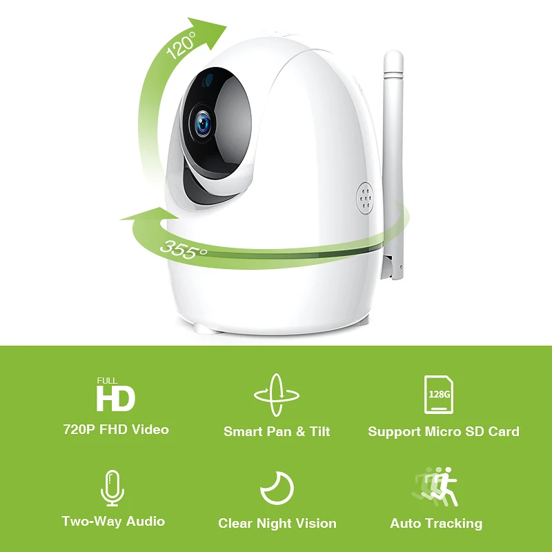 FREDI 1080P IP камера с автоматическим отслеживанием человека, беспроводная WiFi домашняя камера безопасности, панорамирование/наклон, ночное видение, камера видеонаблюдения, CCTV