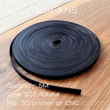 Hot sale 5meter GT2 10mm Open Timing Belt Width 10mm GT2 Belt GT2 10mm for 3D
