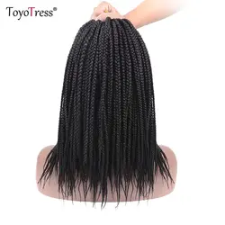 Toyotress волосы поле косами крючком волос Ombre Kanekalon волокна синтетического плетения волос крючком плетение волос 12-30 дюймов