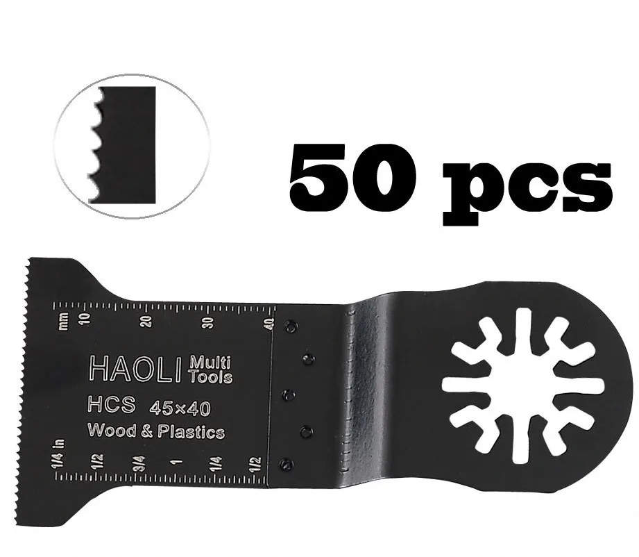 

50 pcs 45mm standard oscillating tool saw blades for power multi tool accessories as Fein multimaster,TCH, Dremel,top quality